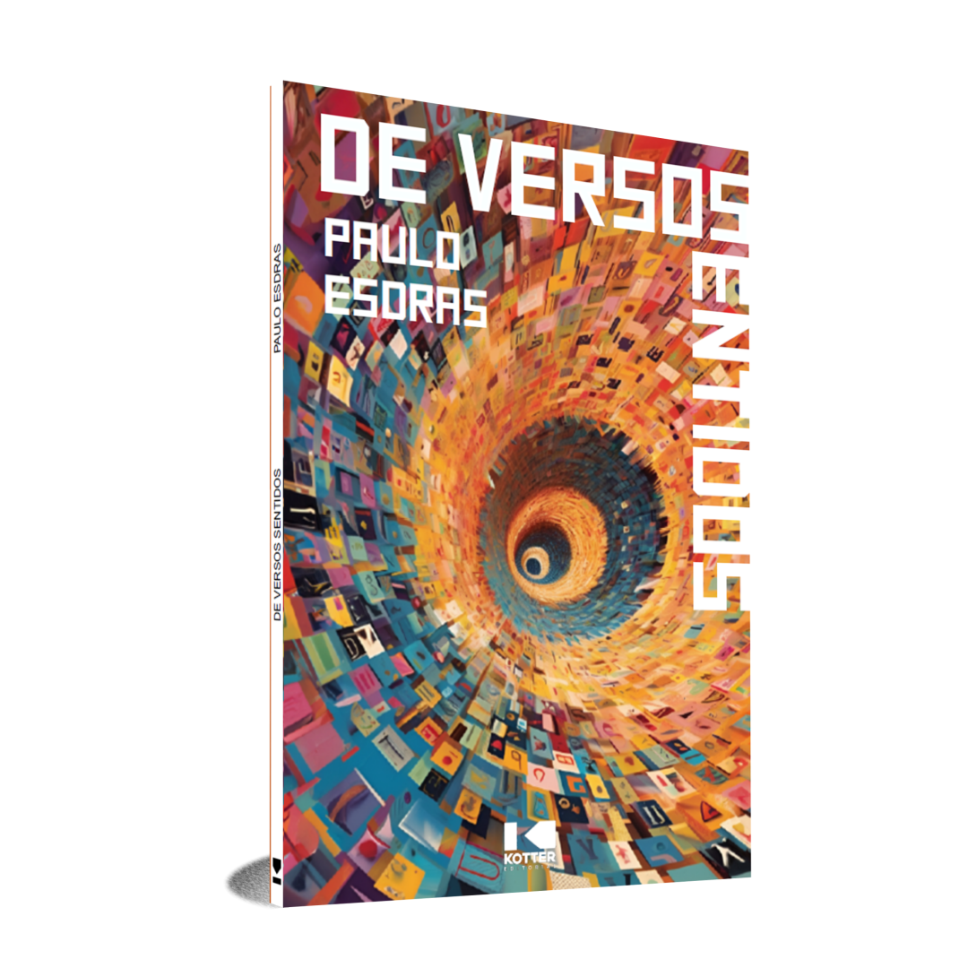 Capa 3d De versos sentidos