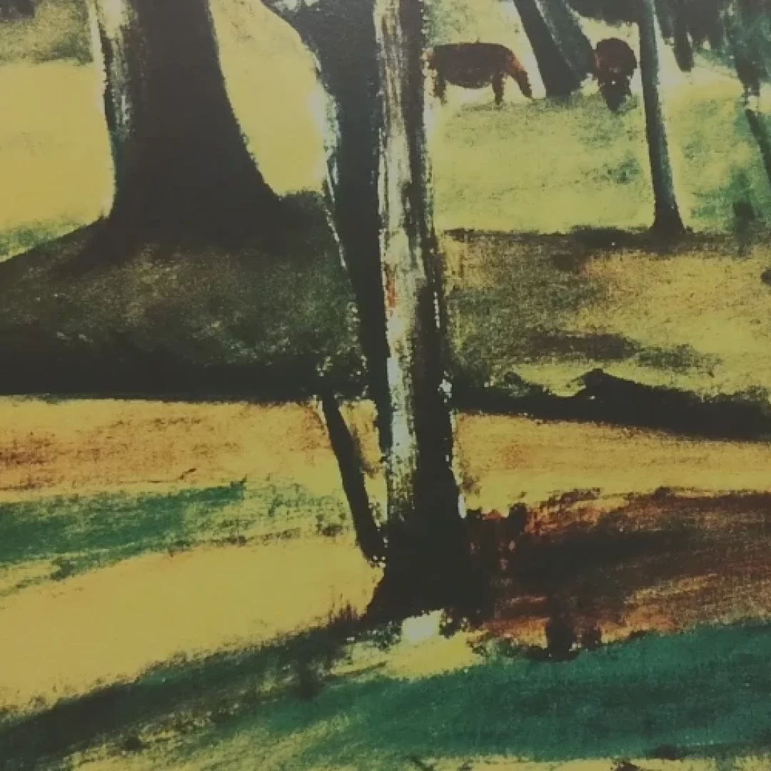 Parte da tela Paisagem de Campos de Jordão, 1944, óleo sobre tela, Acervo Museu da Arte Brasileira